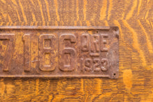 Load image into Gallery viewer, 1923 Oregon Rusty License Plate Vintage Brown Wall Hanging Decor 97186
