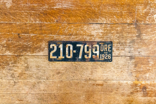 1926 Oregon License Plate Vintage Wall Decor 210-799