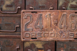 Oregon 1934 Rusty License Plate Vintage Brown Wall Hanging Decor 241-484 - Eagle's Eye Finds
