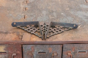 Small Ornate Metal Brackets Vintage Shelf Decor