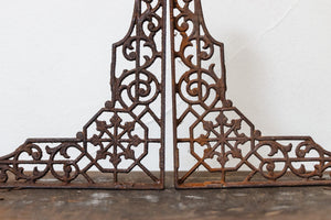 Ornate Metal Brackets Vintage Shelf Decor - Eagle's Eye Finds
