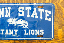Load image into Gallery viewer, Penn State University Booster License Plate Vintage Nittany Lions Decor

