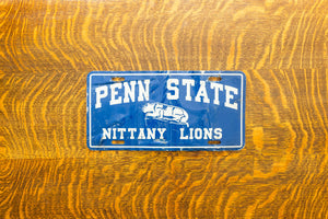 Penn State University Booster License Plate Vintage Nittany Lions Decor