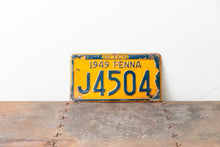 Load image into Gallery viewer, Pennsylvania 1949 License Plate Vintage State Shaped Wall Decor J4504 - Eagle&#39;s Eye Finds
