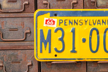 Load image into Gallery viewer, Pennsylvania 1966 License Plate Vintage State Shaped Wall Decor - Eagle&#39;s Eye Finds
