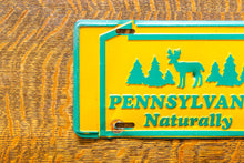 Load image into Gallery viewer, Pennsylvania Naturally Booster License Plate Vintage Nature Decor
