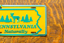 Load image into Gallery viewer, Pennsylvania Naturally Booster License Plate Vintage Nature Decor
