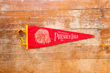 Load image into Gallery viewer, Presque Isle Maine Felt Pennant Vintage ME Wall Decor
