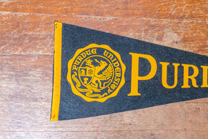 Purdue University Felt Pennant Large Vintage College Wall Decor - Eagle's Eye Finds