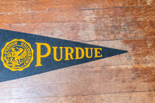 Load image into Gallery viewer, Purdue University Felt Pennant Large Vintage College Wall Decor - Eagle&#39;s Eye Finds
