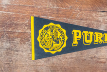 Load image into Gallery viewer, Purdue University Felt Pennant Vintage College Sports Decor
