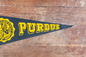 Purdue University Felt Pennant Vintage College Sports Decor