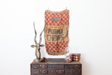Load image into Gallery viewer, Purina Chows Feed Sack Vintage Rustic Burlap Bag - Eagle&#39;s Eye Finds
