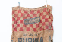 Load image into Gallery viewer, Purina Chows Feed Sack Vintage Rustic Burlap Bag - Eagle&#39;s Eye Finds
