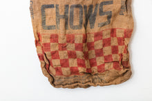 Load image into Gallery viewer, Purina Chows Feed Sack Vintage Rustic Burlap Bag - Eagle&#39;s Eye Finds
