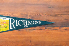 Load image into Gallery viewer, Richmond Virginia Black Felt Pennant Vintage Wall Hanging Decor

