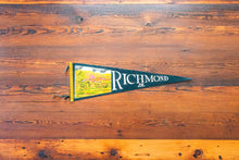 Load image into Gallery viewer, Richmond Virginia Black Felt Pennant Vintage Wall Hanging Decor
