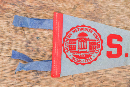 Southern Methodist University SMU Small Felt Pennant Vintage Graduation Gift