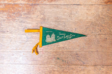 Load image into Gallery viewer, Salt Lake City Utah Green Felt Pennant Vintage Wall Decor - Eagle&#39;s Eye Finds

