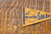 Load image into Gallery viewer, San Antonio California Felt Pennant Vintage Orange Wall Decor
