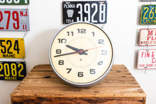Load image into Gallery viewer, Simplex School Clock Vintage Modern Industrial Wall Decor - Eagle&#39;s Eye Finds
