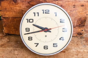Simplex School Clock Vintage Modern Industrial Wall Decor - Eagle's Eye Finds