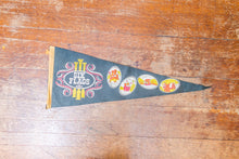 Load image into Gallery viewer, Six Flags Over Georgia Black Felt Pennant Vintage Amusement Park Wall Decor
