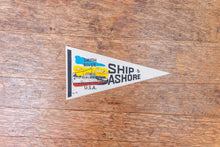 Load image into Gallery viewer, Smith River California Felt Pennant Vintage White Mini Nautical Wall Decor - Eagle&#39;s Eye Finds
