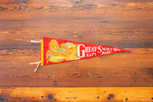 Load image into Gallery viewer, Great Smoky Mountains National Park Red Felt Pennant Vintage Wall Hanging Decor
