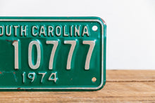 Load image into Gallery viewer, South Carolina 1974 Motorcycle License Plate Vintage Wall Hanging Decor - Eagle&#39;s Eye Finds
