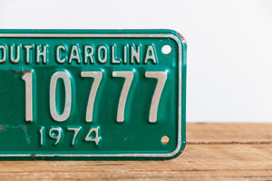South Carolina 1974 Motorcycle License Plate Vintage Wall Hanging Decor - Eagle's Eye Finds