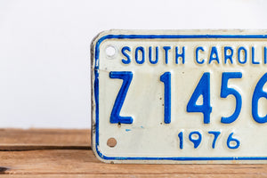 South Carolina 1976 Motorcycle License Plate Vintage Wall Hanging Decor - Eagle's Eye Finds