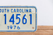 Load image into Gallery viewer, South Carolina 1976 Motorcycle License Plate Vintage Wall Hanging Decor - Eagle&#39;s Eye Finds
