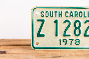 South Carolina 1978 Motorcycle License Plate Vintage Wall Hanging Decor - Eagle's Eye Finds
