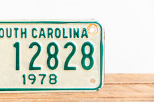Load image into Gallery viewer, South Carolina 1978 Motorcycle License Plate Vintage Wall Hanging Decor - Eagle&#39;s Eye Finds
