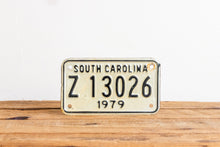 Load image into Gallery viewer, South Carolina 1979 Motorcycle License Plate Vintage Wall Hanging Decor - Eagle&#39;s Eye Finds
