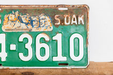 Load image into Gallery viewer, South Dakota 1955 License Plate Vintage Green Wall Hanging Decor 24-3610 - Eagle&#39;s Eye Finds
