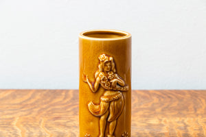 South Pacific Hula Dancer Tiki Mug Vintage Bar Decor