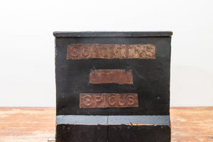 Schotten's Spice Box Vintage Wooden Rustic Primitive Store Display - Eagle's Eye Finds