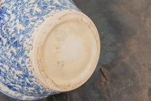 Load image into Gallery viewer, Blue Spongeware Mixing Bowl Vintage Robinson Ransbottom Pottery Kitchenware - Eagle&#39;s Eye Finds
