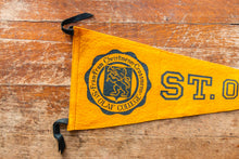Load image into Gallery viewer, St. Olaf College gold Felt Pennant Vintage University Wall Decor
