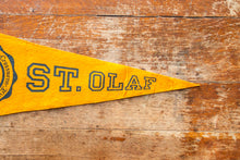 Load image into Gallery viewer, St. Olaf College gold Felt Pennant Vintage University Wall Decor
