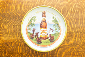 Stegmaier Beer Tray Brewery Bar Decor Cold and Gold from Poconos