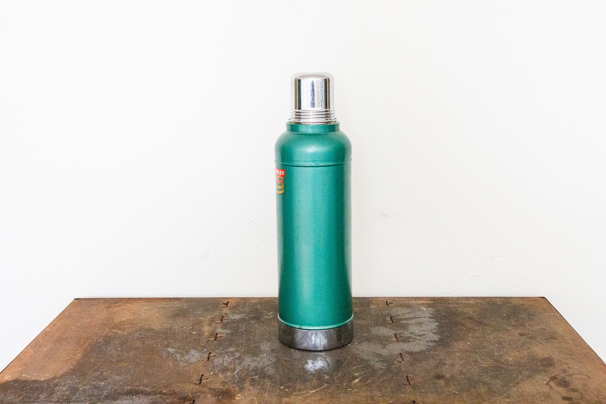 Vintage Stanley dark green thermos