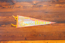 Load image into Gallery viewer, Hawaii Felt Pennant Red Vintage Travel Wall Decor
