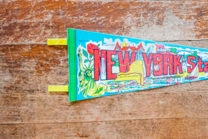 New York State Vintage Felt Pennant Retro Wall Decor