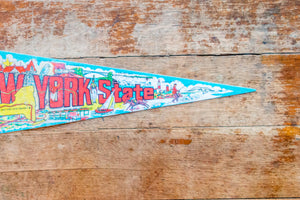 New York State Vintage Felt Pennant Retro Wall Decor