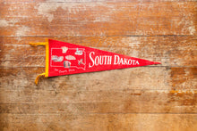 Load image into Gallery viewer, South Dakota Red Felt Pennant Vintage Wall Hanging Decor
