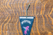 Load image into Gallery viewer, State of Wyoming Pennant Vintage Mini Black Wall Decor
