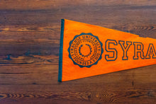 Load image into Gallery viewer, Syracuse University Orange Felt Pennant Vintage Wall Decor
